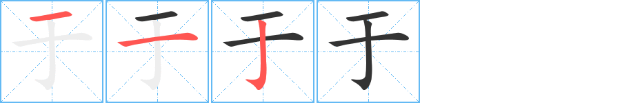 于字的笔顺分布演示